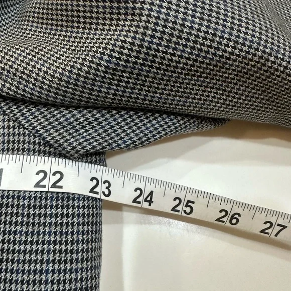 VTG London Fog Maincoat Houndstooth Trench Liner Knee Length USA Size 38R Medium - Picture 14 of 17